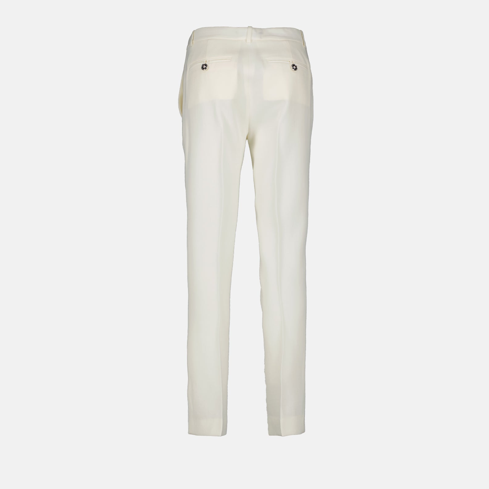 Pants White straight pants Versace Beige Women