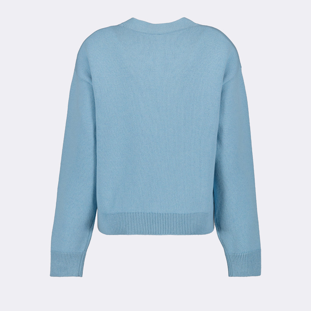 Knitwear Wool cardigan Versace Blue Women