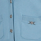 Knitwear Wool cardigan Versace Blue Women
