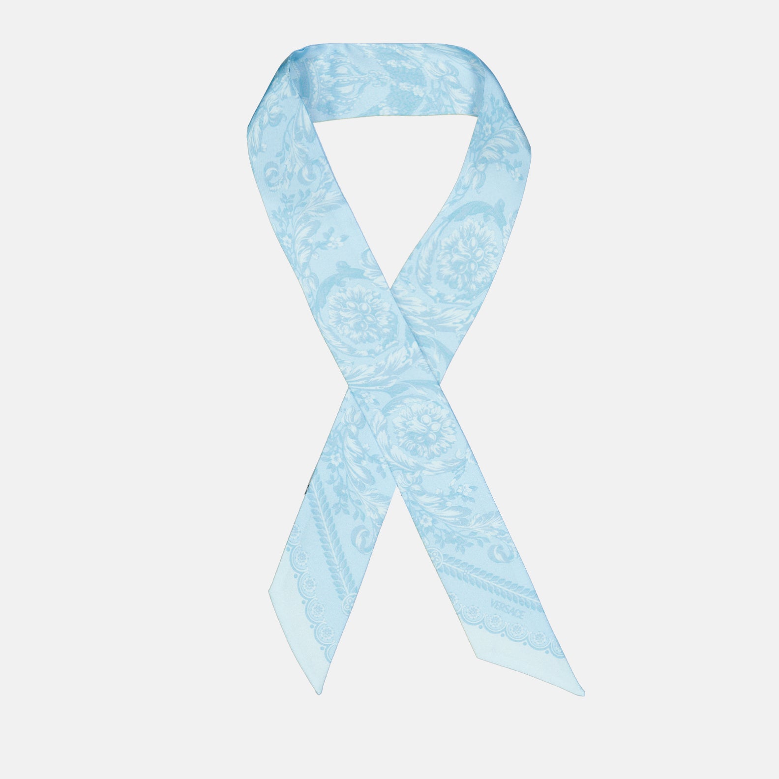 Scarves and gloves Barocco headband Versace Blue Women