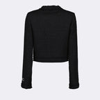 Jackets Tweed Cardigan Versace Black Femme