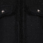 Jackets Tweed Cardigan Versace Black Femme