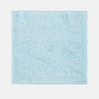 Scarves and gloves Barocco silk scarf Versace Blue Unisex
