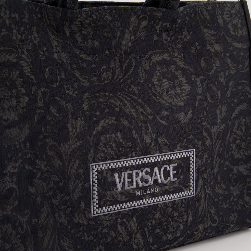 Tote bags Athena Barocco tote bag Versace Black Unisex