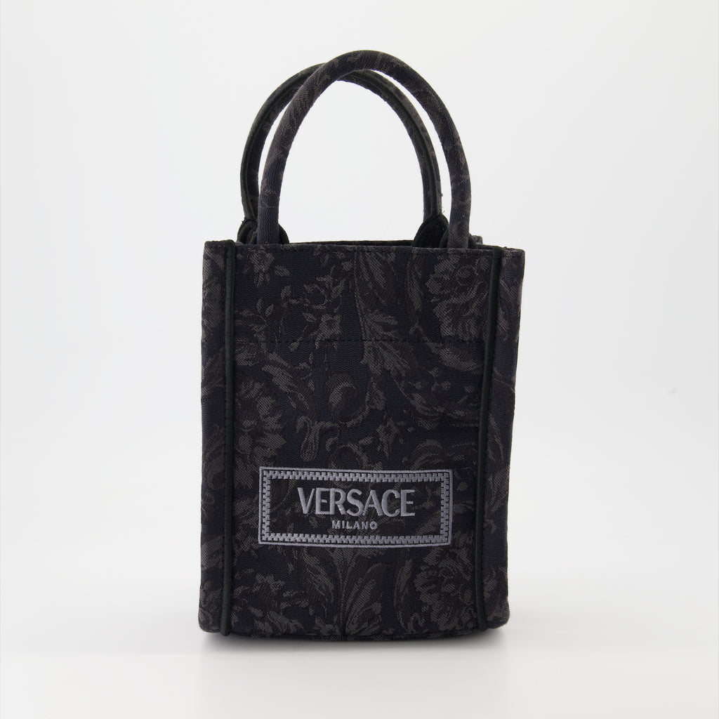 Borse tote Sac seau Athena Barocco Versace Nero Unisex