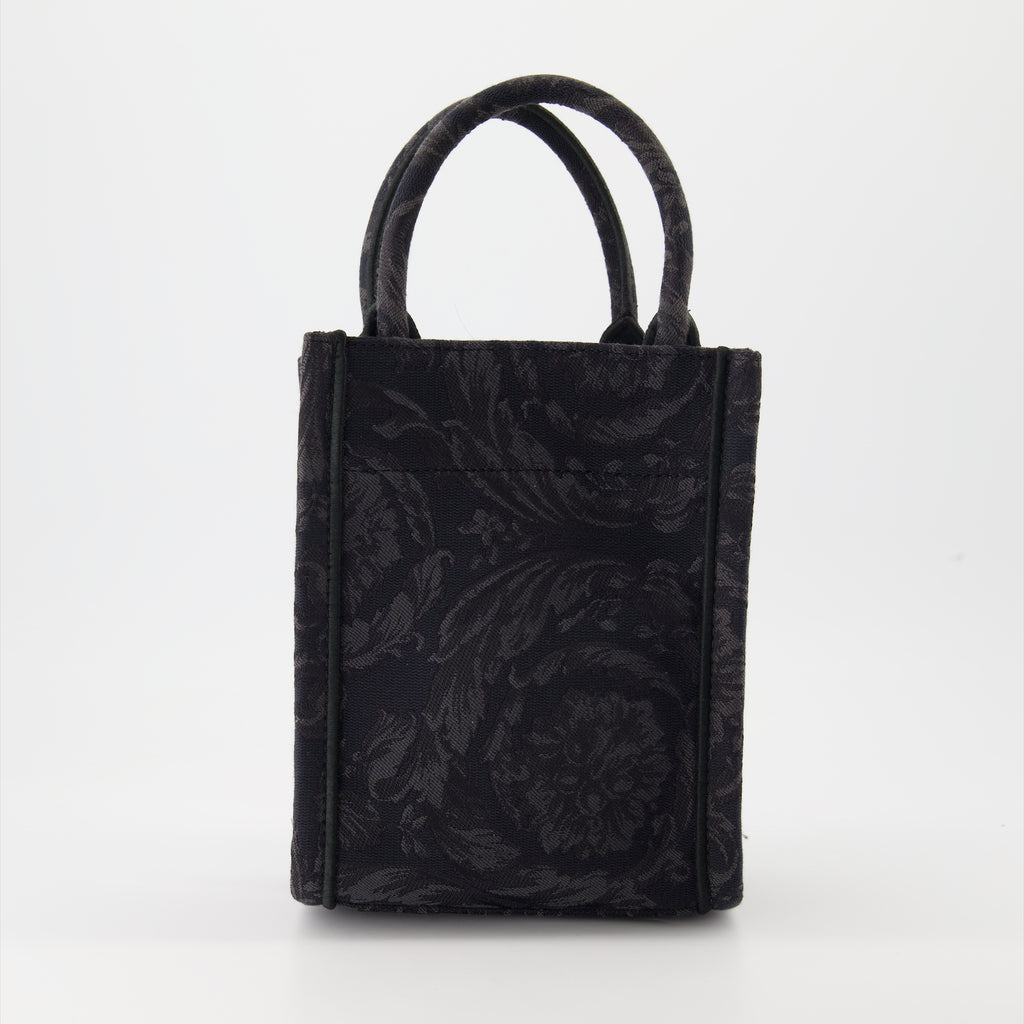 Borse tote Sac seau Athena Barocco Versace Nero Unisex