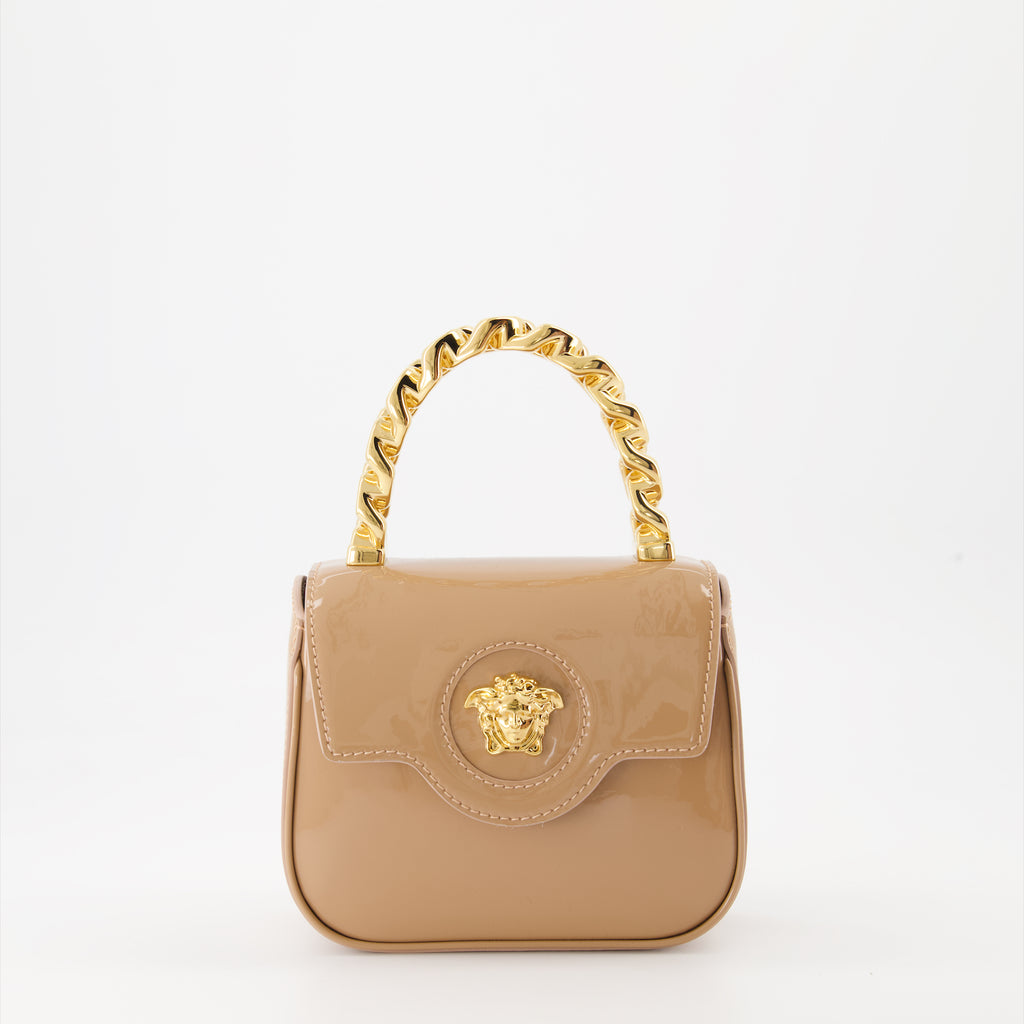 Handbags and shoulder bags Patent La Medusa bag Versace Beige Women