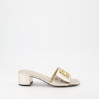 Chaussures ouvertes Mules 4G Givenchy Doré Femme