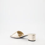 Chaussures ouvertes Mules 4G Givenchy Doré Femme