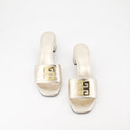 Chaussures ouvertes Mules 4G Givenchy Doré Femme