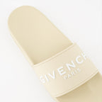 Scarpe aperte Claquettes à logo Givenchy Beige Femme