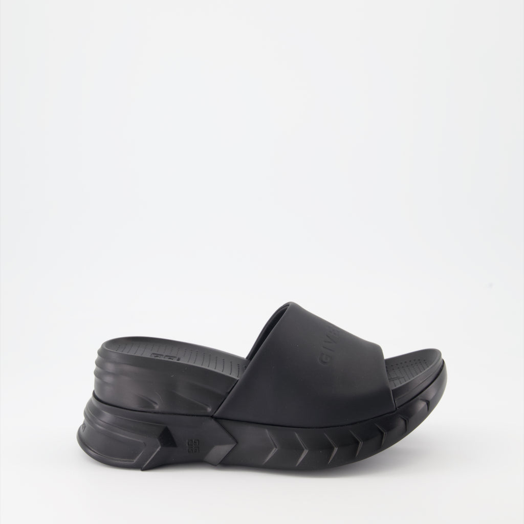 Offene schuhe Mules à plateforme Givenchy Schwarz Femme