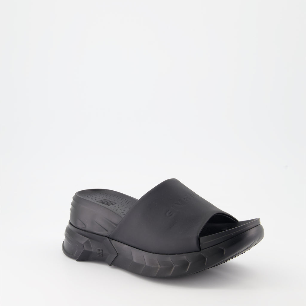 Offene schuhe Mules à plateforme Givenchy Schwarz Femme