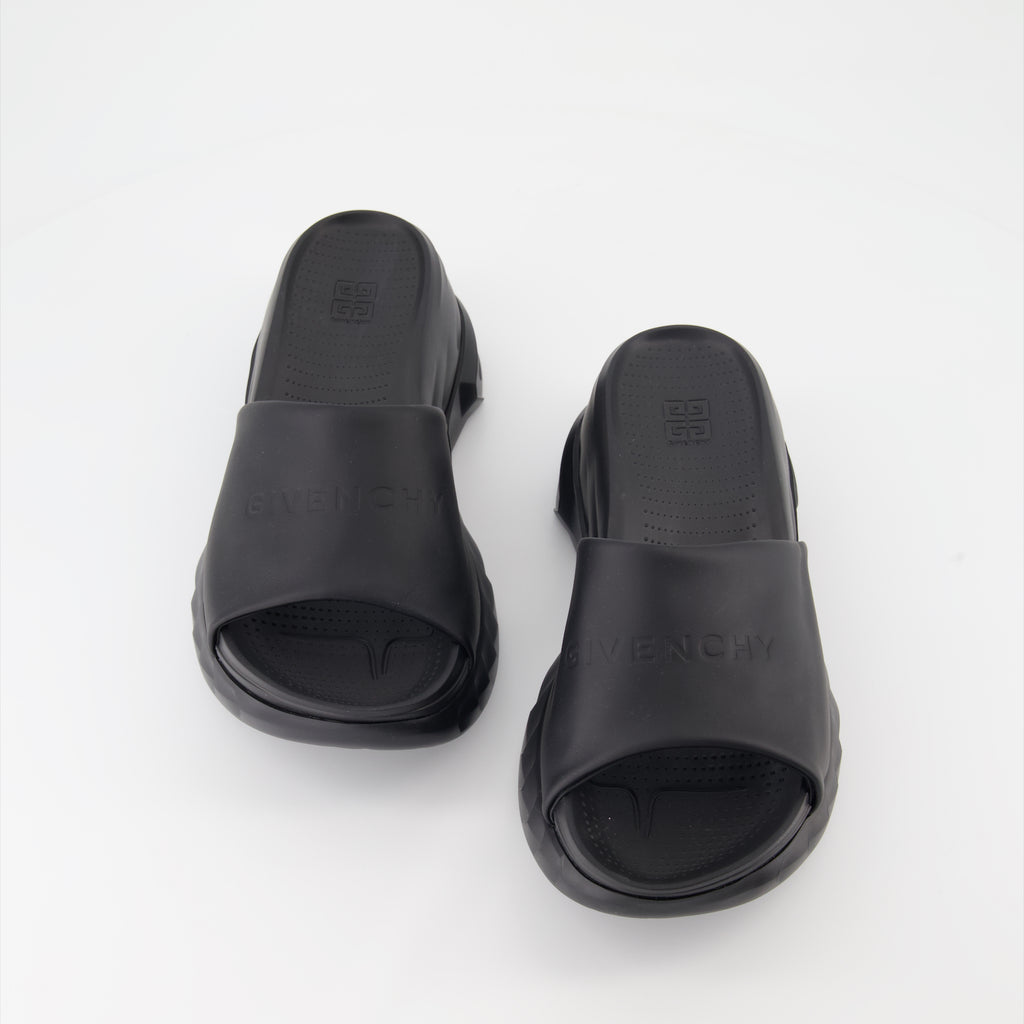 Offene schuhe Mules à plateforme Givenchy Schwarz Femme