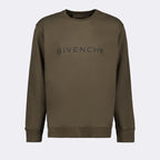 Sweatshirts Logo sweatshirt Givenchy Khaki Man