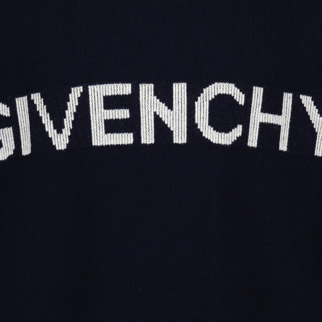 Strickwaren Pull à logo Givenchy Blau Homme