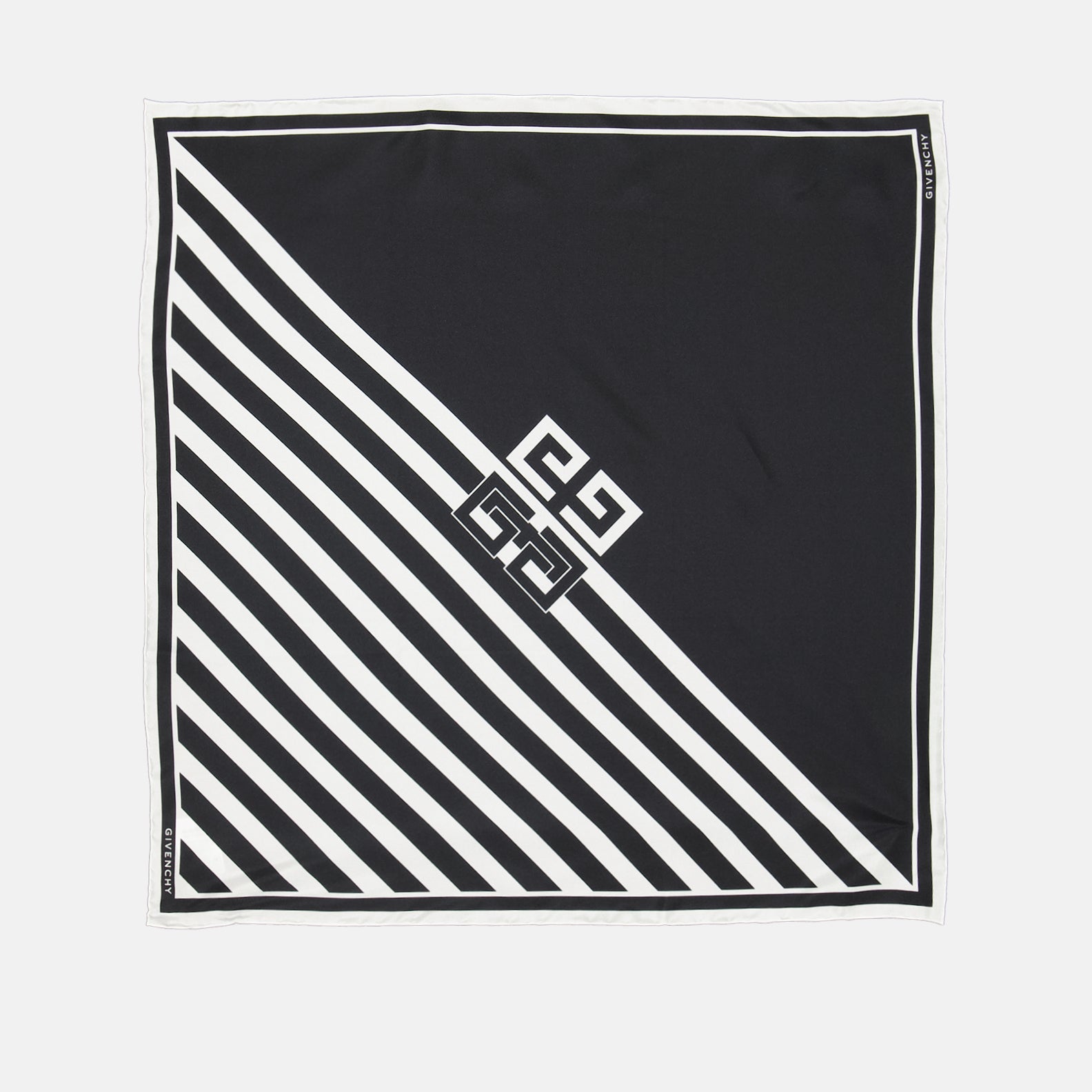 Lenços e luvas Carré de soie 4G Givenchy Preto Femme