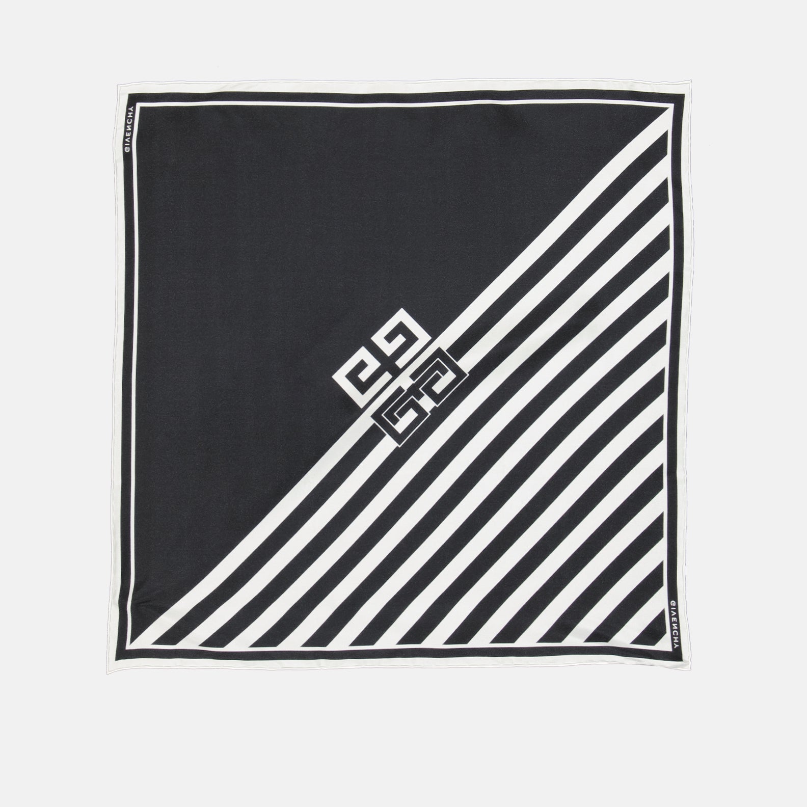 Lenços e luvas Carré de soie 4G Givenchy Preto Femme