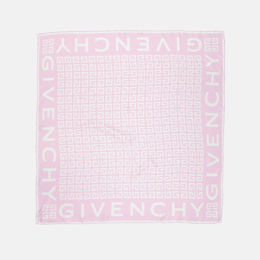 Scarves and gloves 4G silk square Givenchy Pink Women