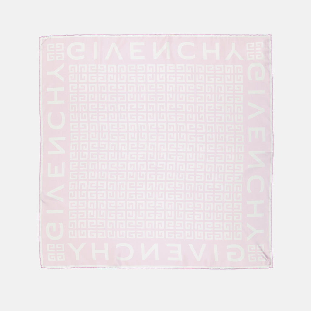 Scarves and gloves 4G silk square Givenchy Pink Women