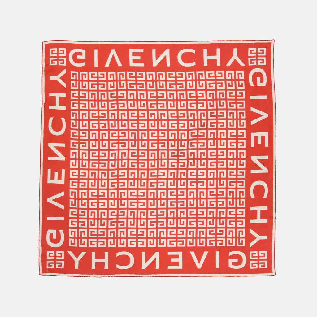 Scarves and gloves 4G silk square Givenchy Red Women