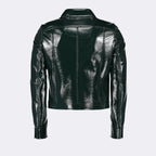 Chaquetas Reedición de Chaqueta de Vinilo Courrèges Verde Hombres