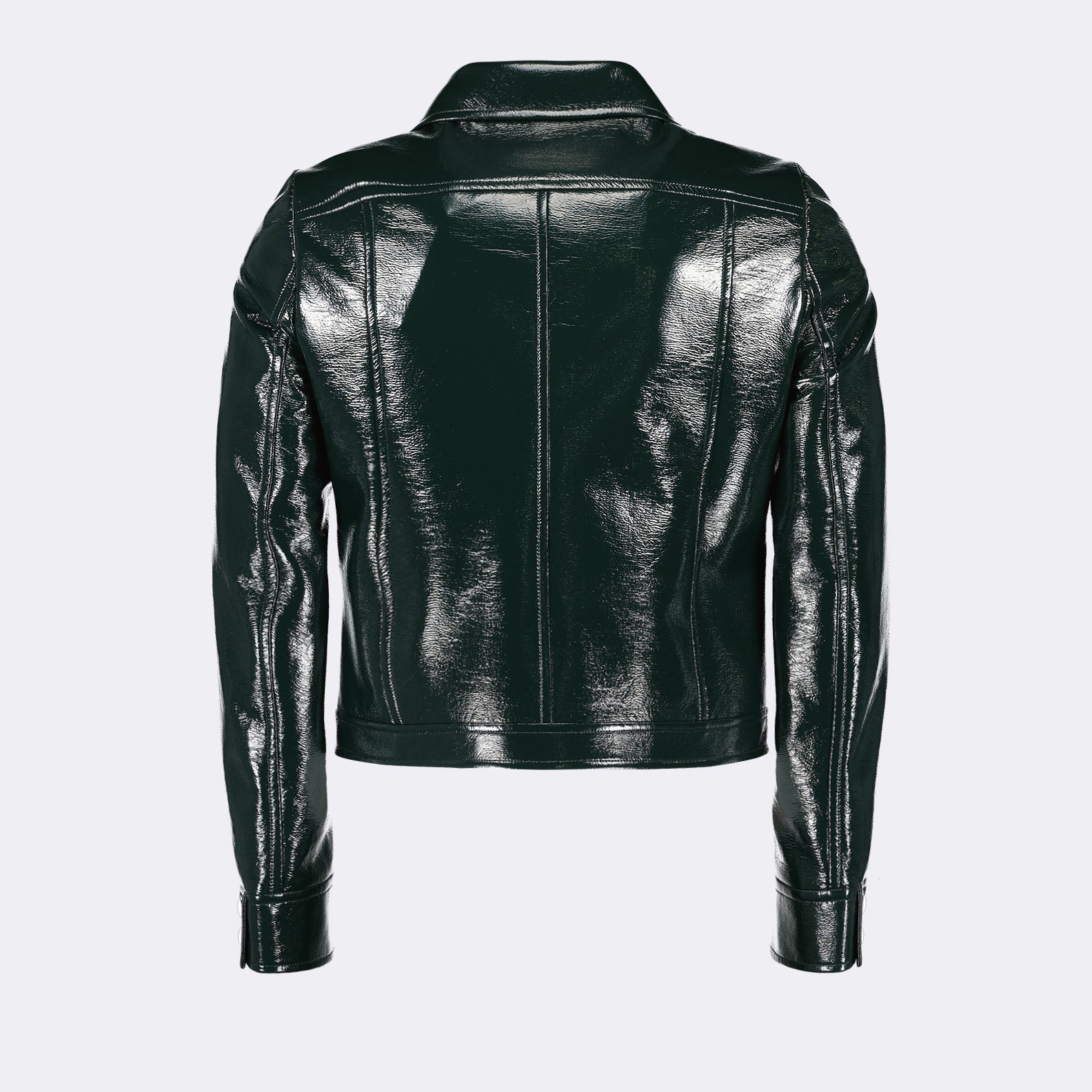 Chaquetas Reedición de Chaqueta de Vinilo Courrèges Verde Hombres