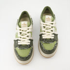 Sneakers Baskets Fendi Match Fendi Green Homme