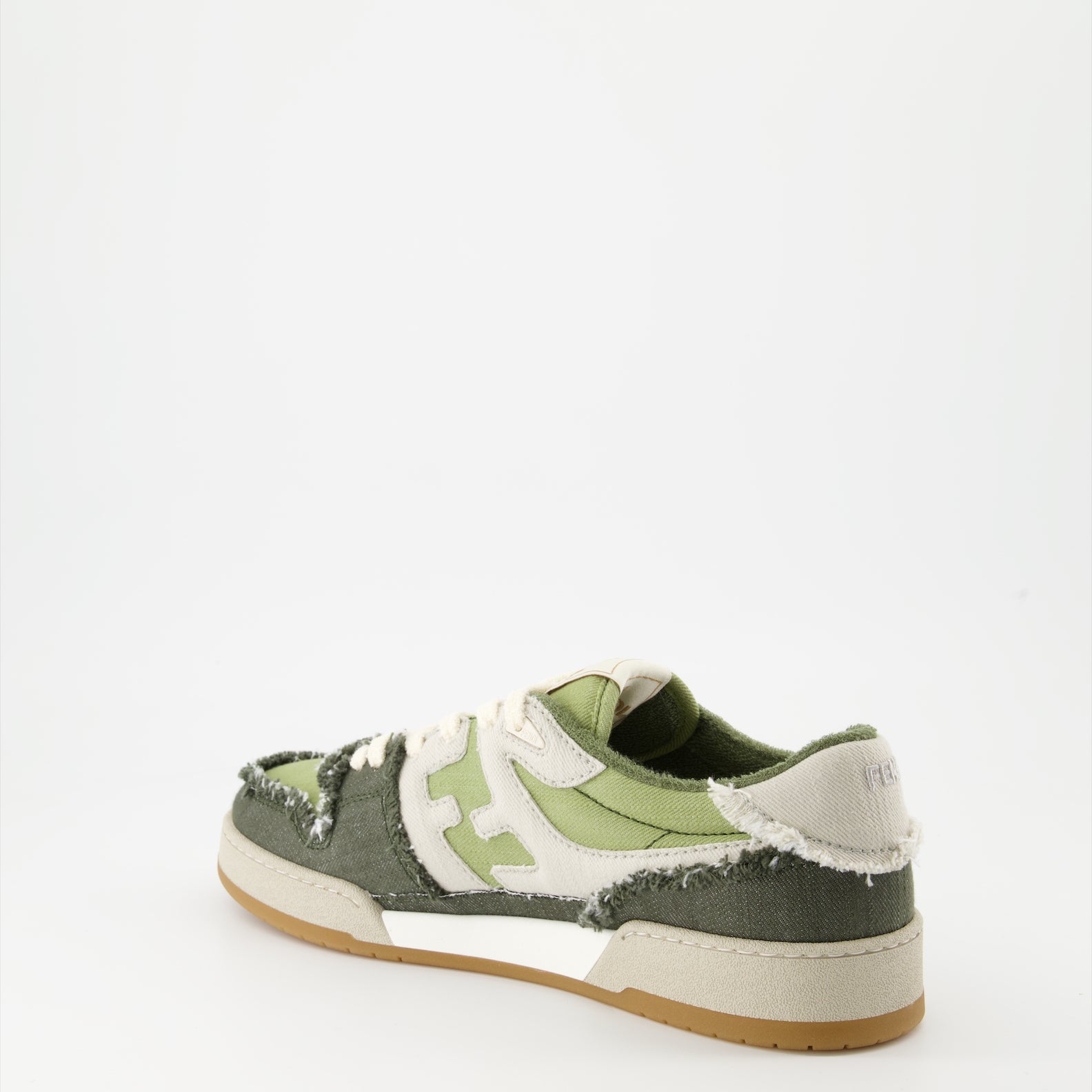 Sneakers Baskets Fendi Match Fendi Green Homme
