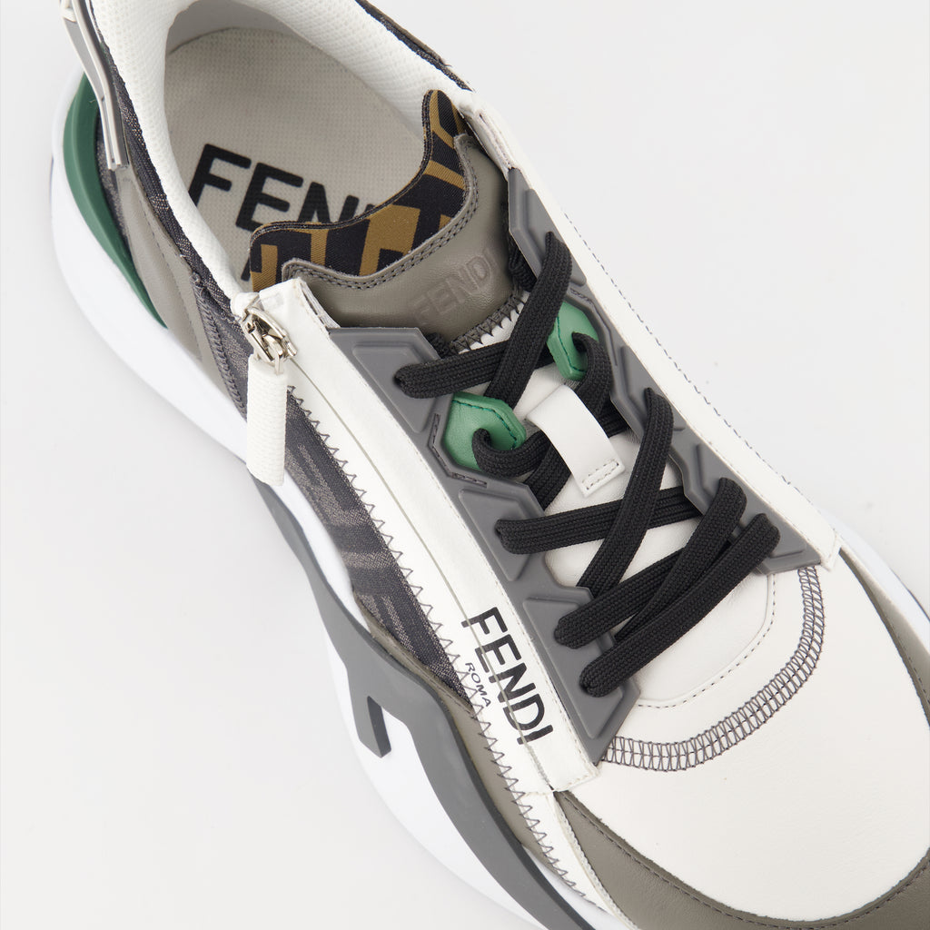 Baskets Baskets Fendi Flow Fendi Gris Homme