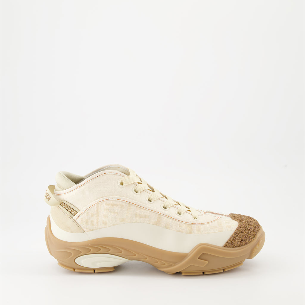 Baskets Baskets Fendi Lab Fendi Beige Homme