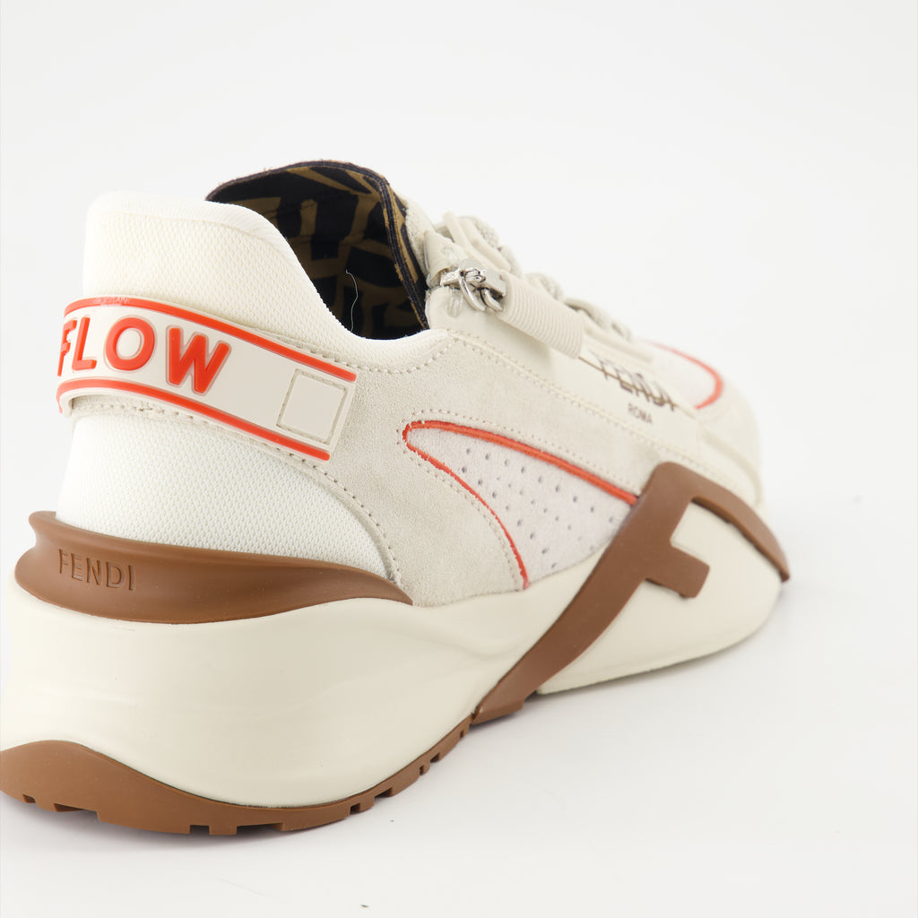 Baskets Baskets Fendi Flow Fendi Beige Femme