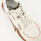 Baskets Baskets Fendi Flow Fendi Beige Femme