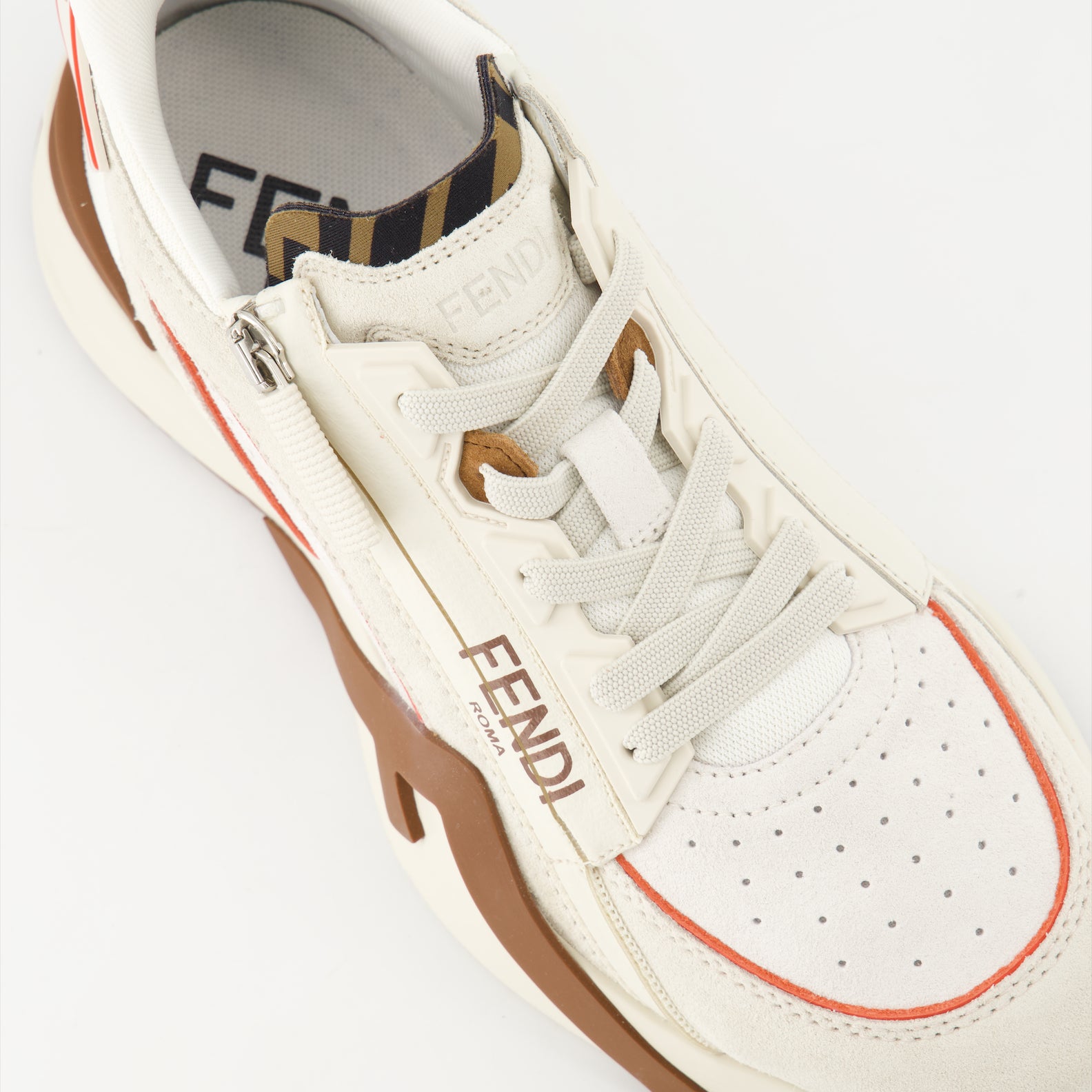 Baskets Baskets Fendi Flow Fendi Beige Femme