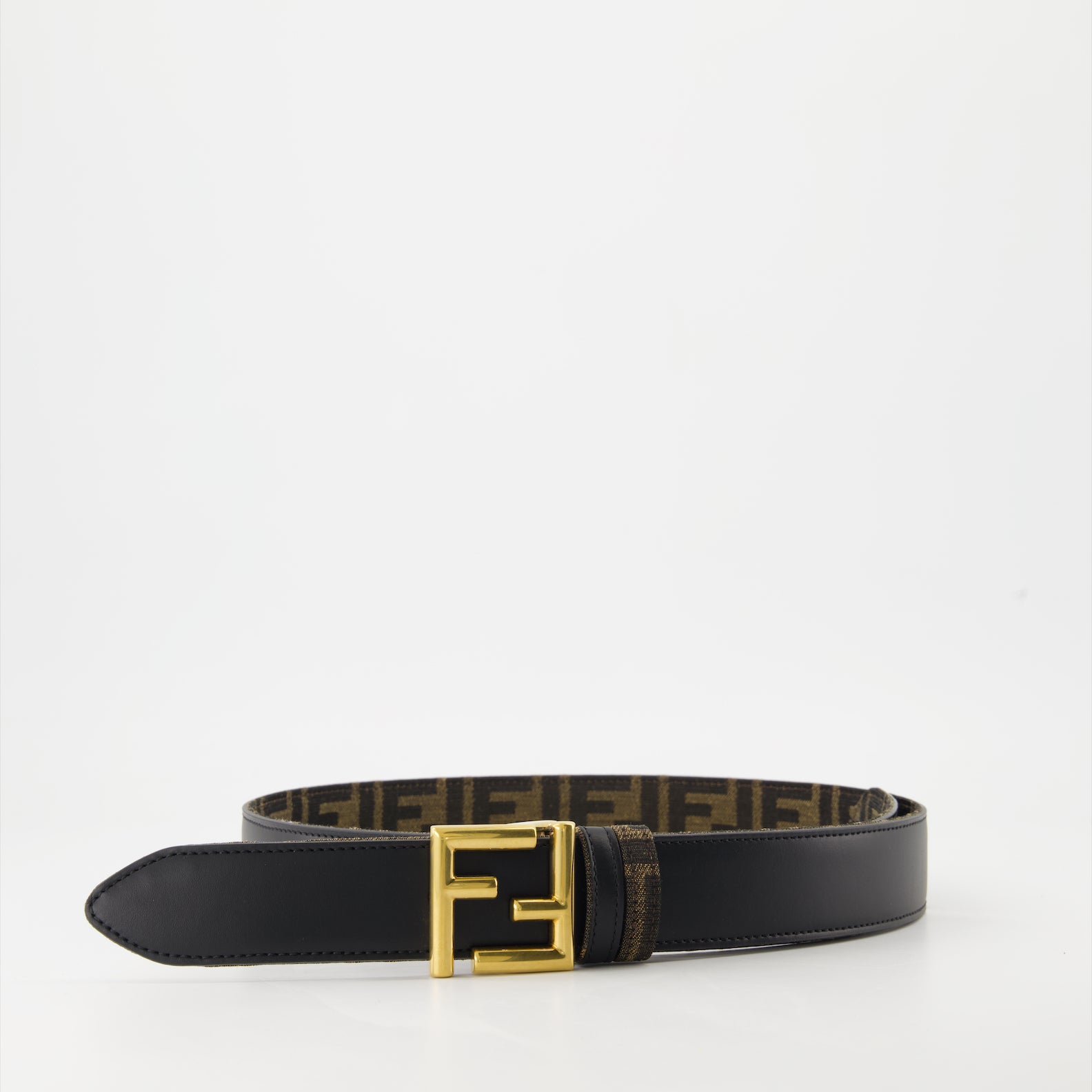 Gürtel Ceinture FF réversible Fendi Schwarz Femme