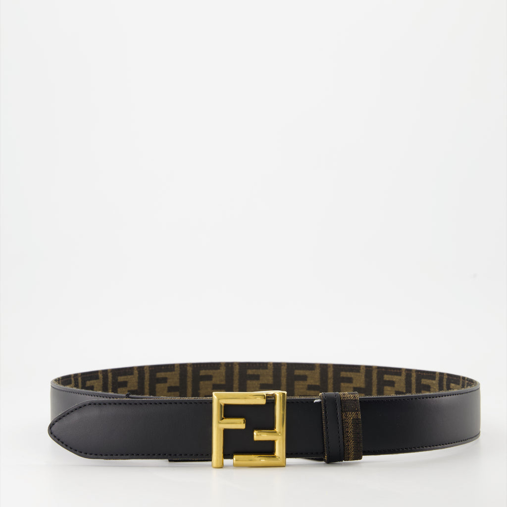 Gürtel Ceinture FF réversible Fendi Schwarz Femme