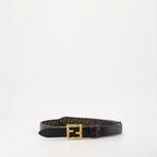 Ceintures Ceinture FF réversible Fendi Noir Femme
