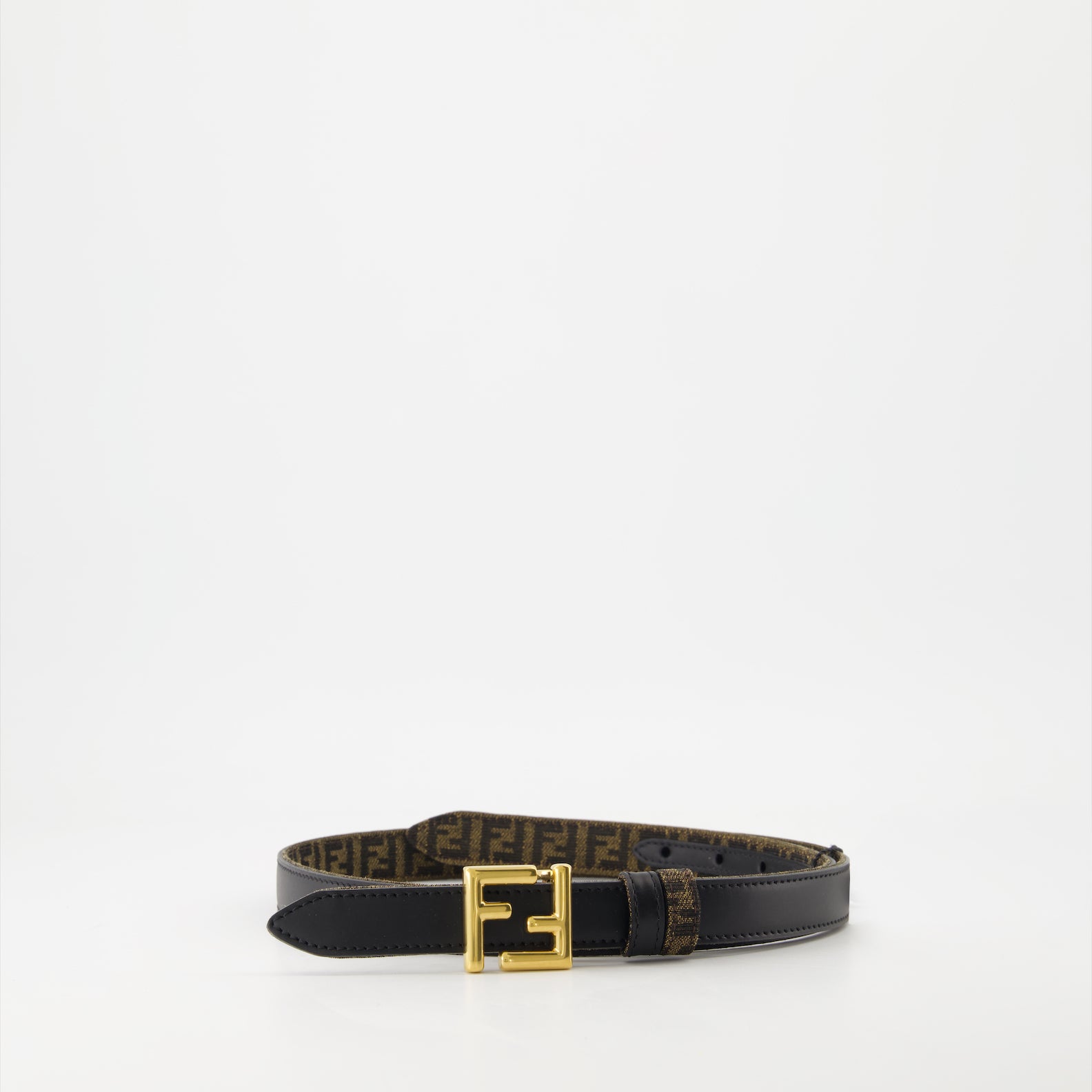 Ceintures Ceinture FF réversible Fendi Noir Femme
