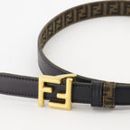 Ceintures Ceinture FF réversible Fendi Noir Femme