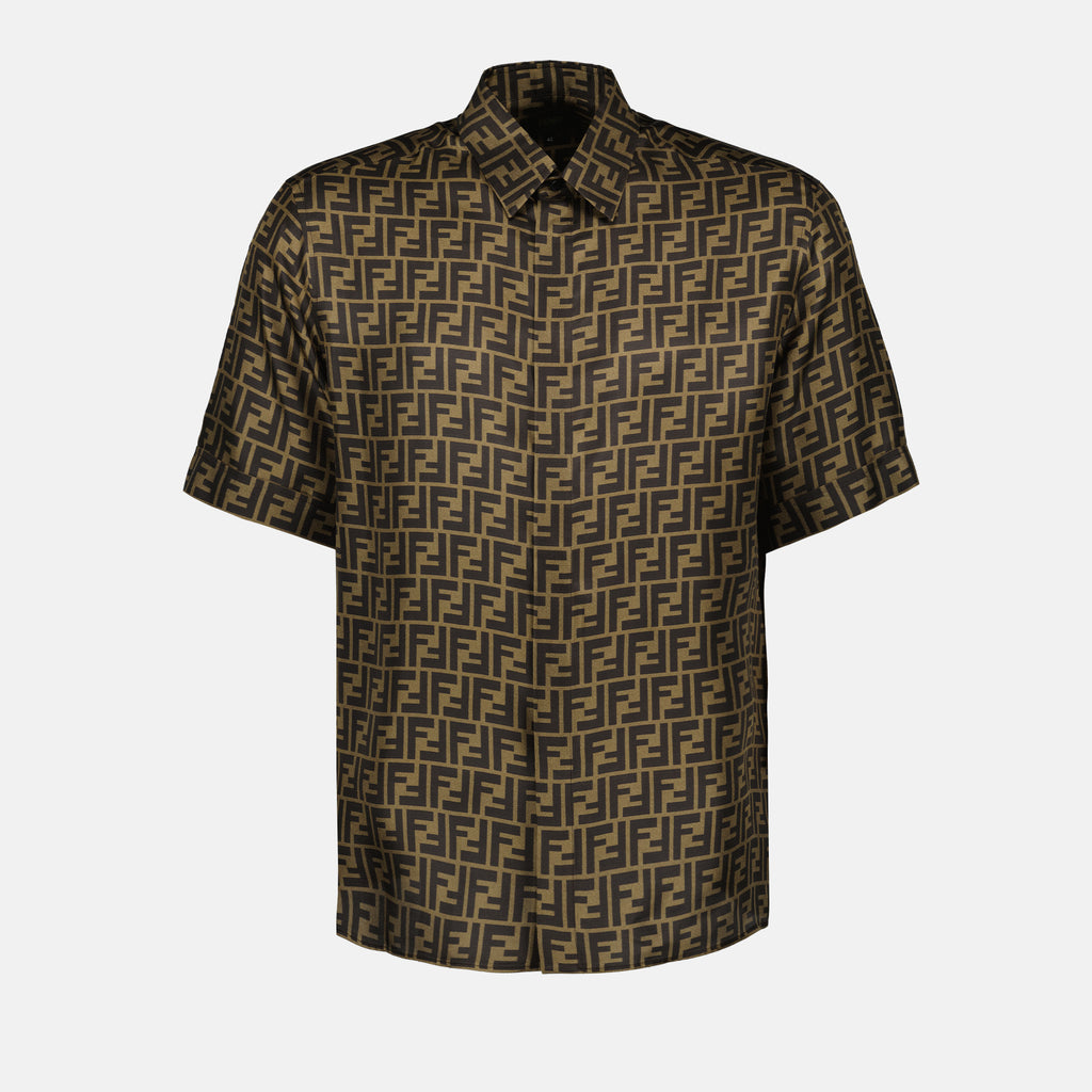 Chemises Chemise FF Fendi Marron Homme