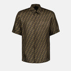 Chemises Chemise FF Fendi Marron Homme