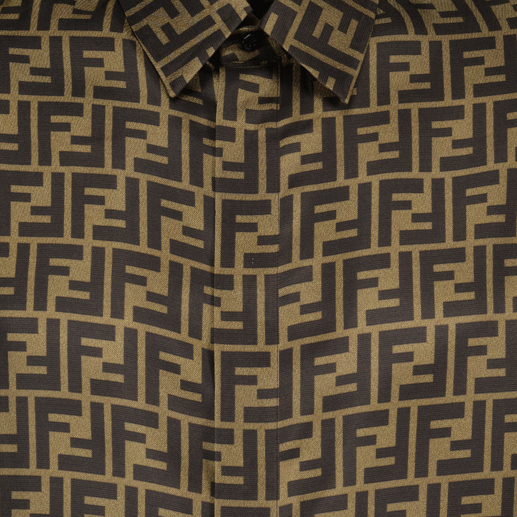 Chemises Chemise FF Fendi Marron Homme