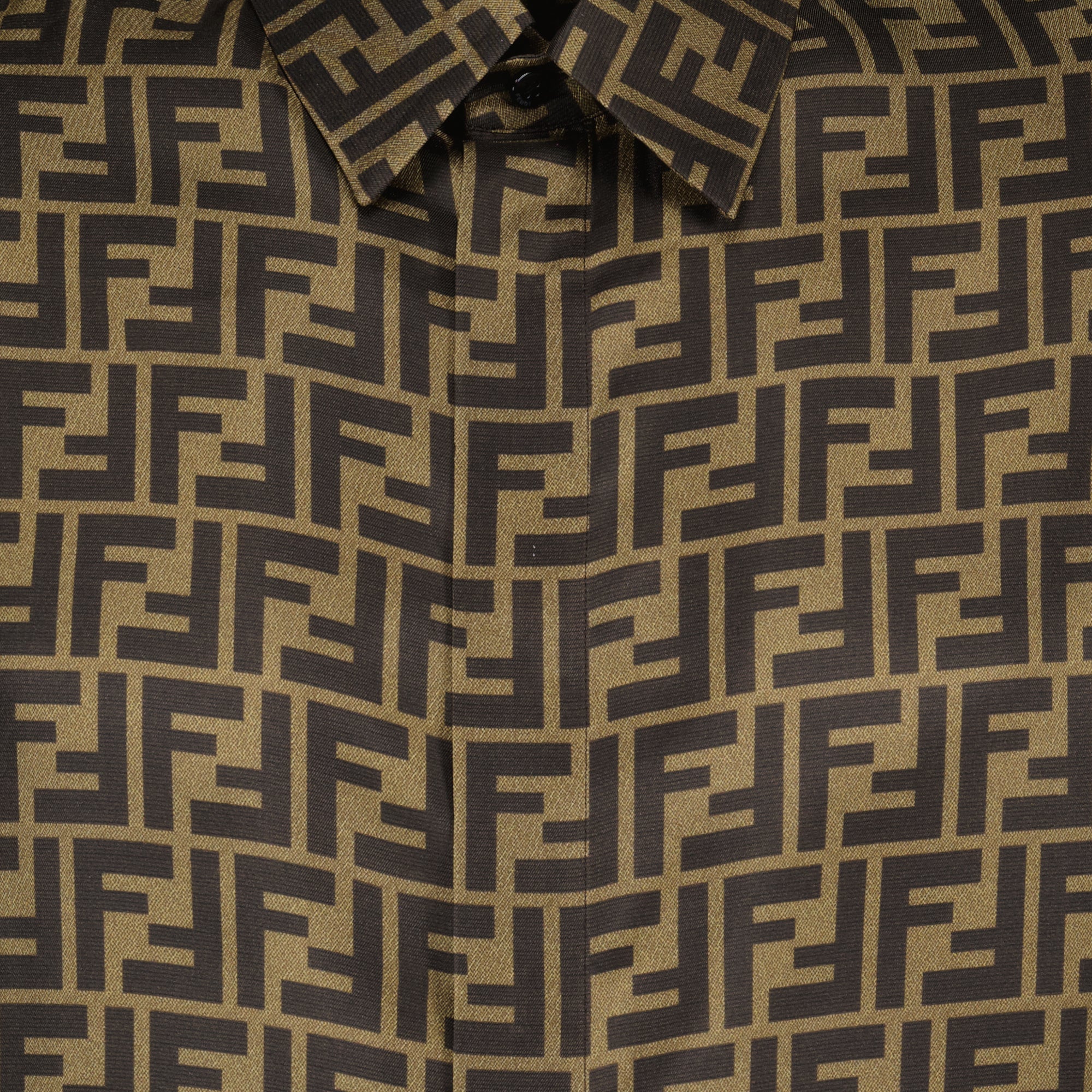 Chemises Chemise FF Fendi Marron Homme