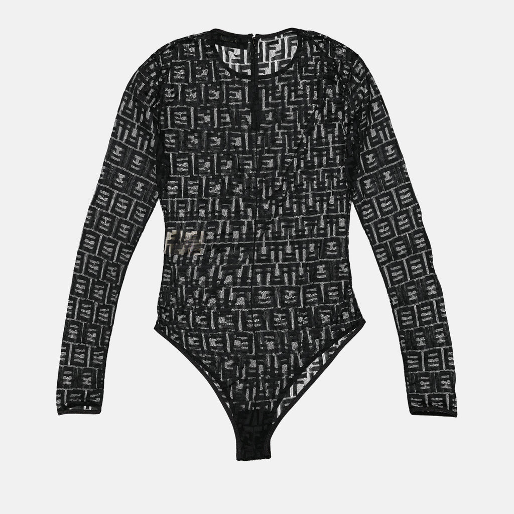 탑 Body FF en dentelle Fendi 검은색 Femme