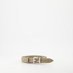 Ceintures Ceinture FF Fendi Beige Femme