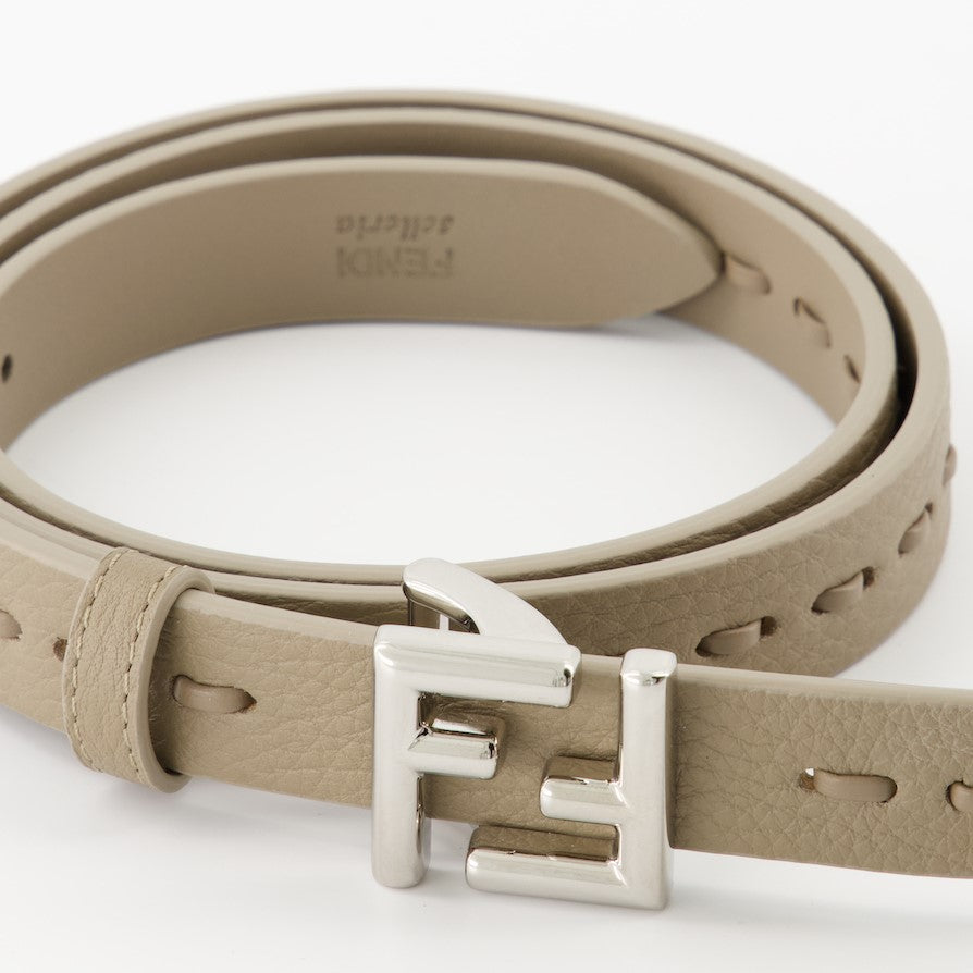 Ceintures Ceinture FF Fendi Beige Femme