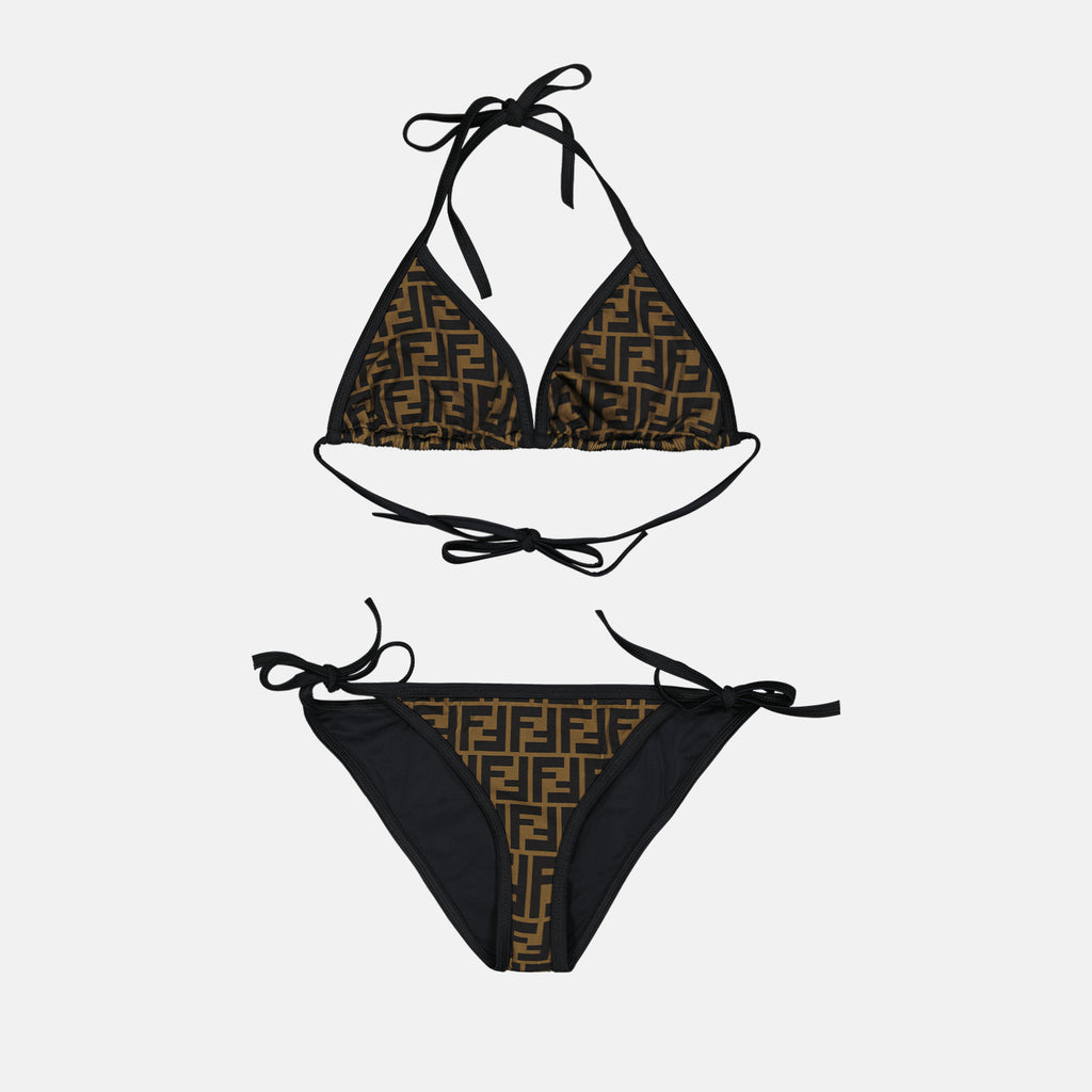 Beachwear Bikini FF Fendi Brown Femme