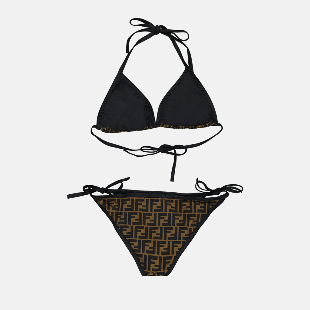 Beachwear Bikini FF Fendi Brown Femme