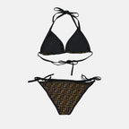 Beachwear Bikini FF Fendi Brown Femme