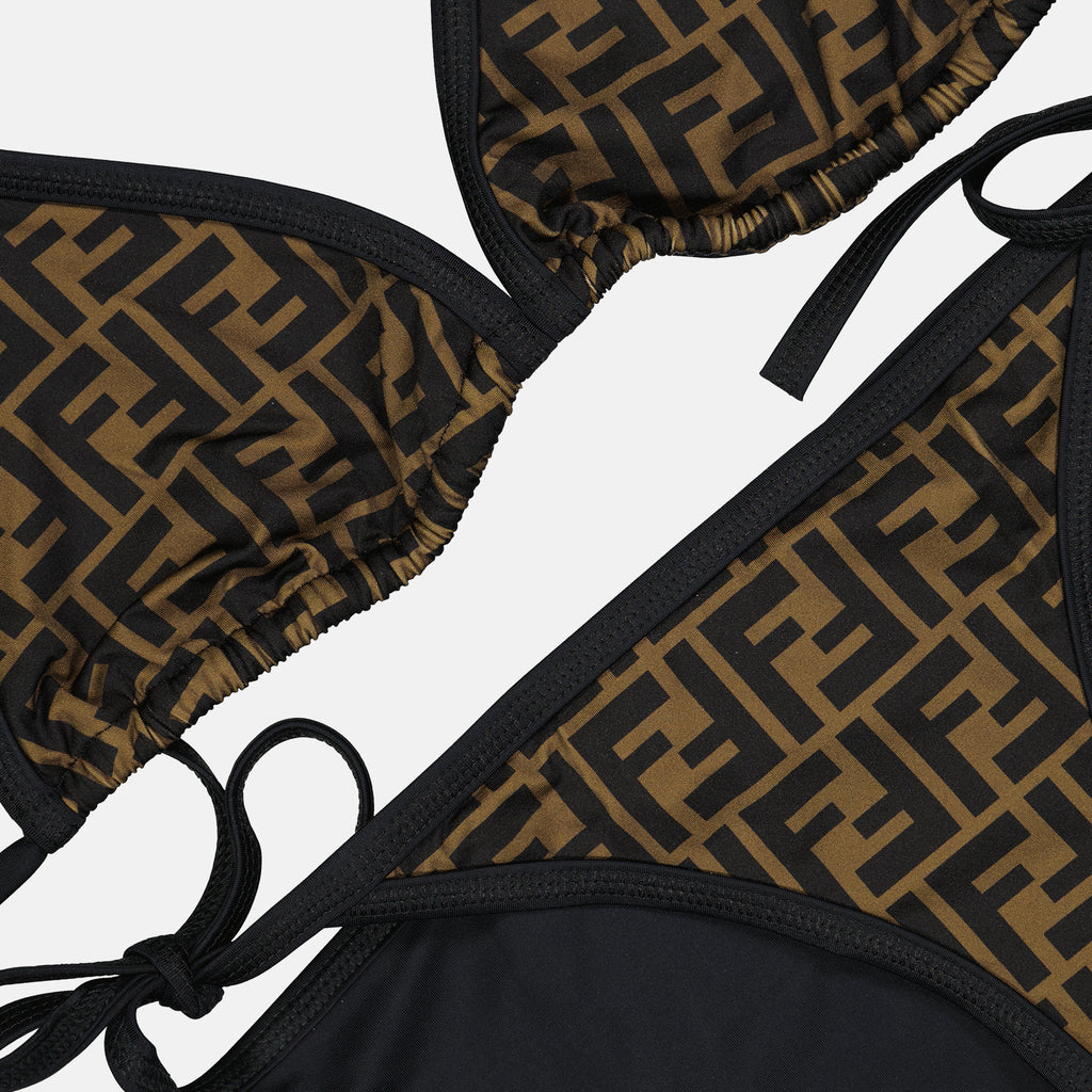 Beachwear Bikini FF Fendi Brown Femme
